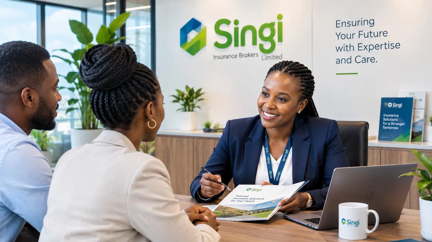 A Singi advisor talking a couple through their insurance options